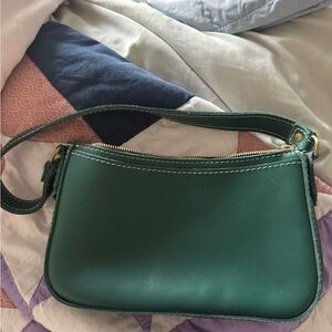 Green Leather Shoulder Bag